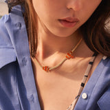 Alvie Necklace (18K Gold | Tangerine)